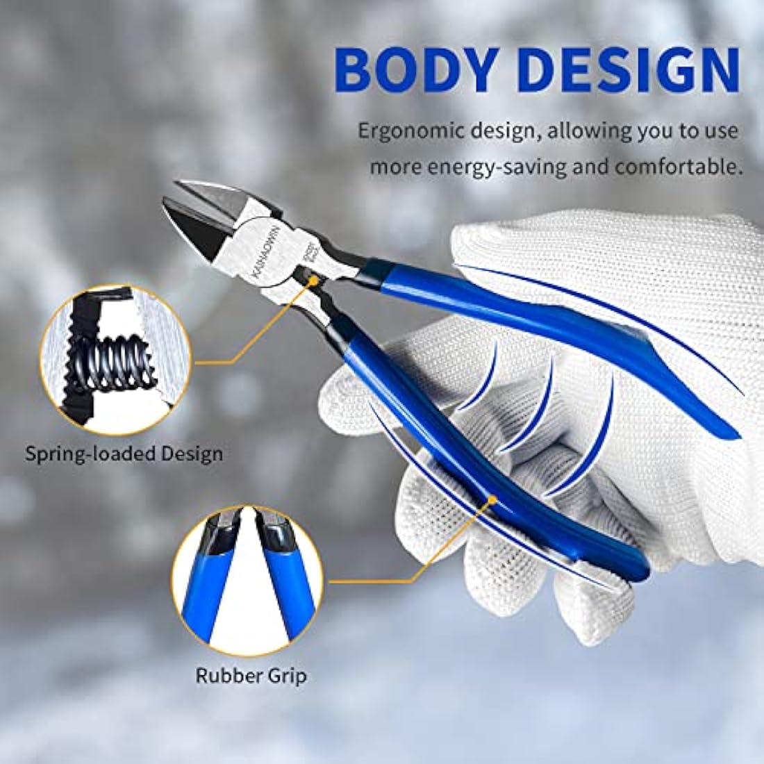Jolof Store 6-Inch Flush Wire Cutters – 10 Pack High-Carbon Steel Snips