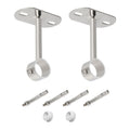 Ohamtes 2Pcs Stainless Steel Closet Rod Brackets | 1 Inch Heavy Duty Support