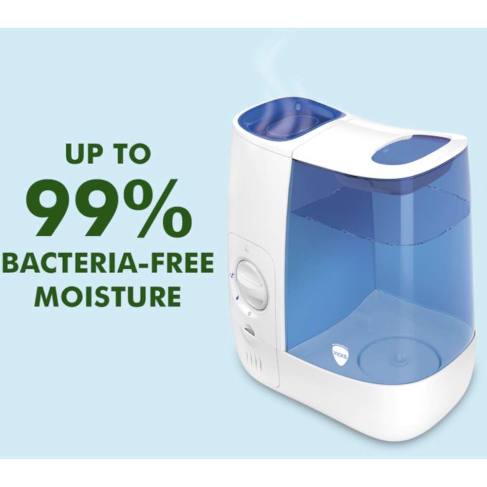 Vicks Warm Mist Humidifier – 3.8L Tank for Rooms up to 37m2 – VH845