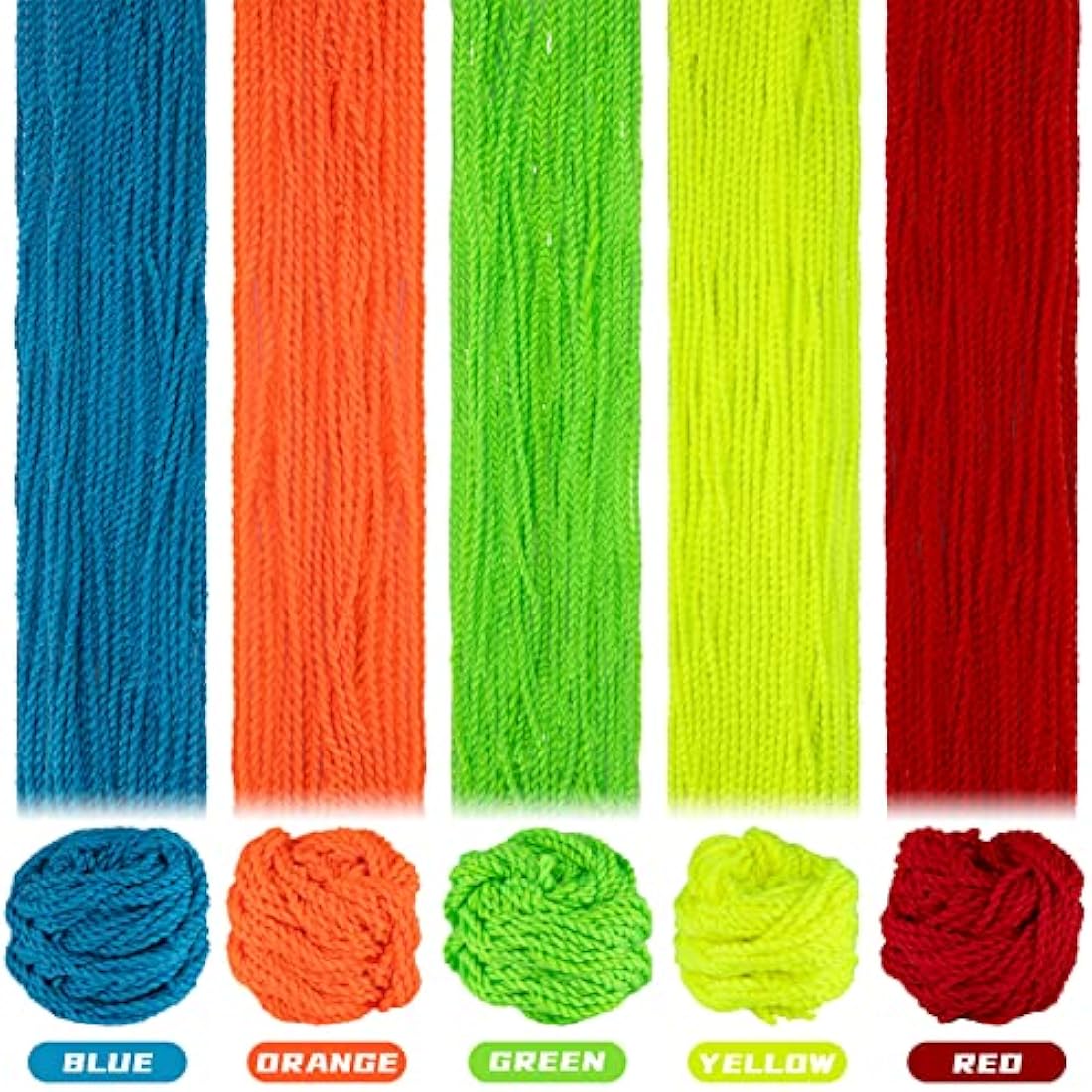 Professional Polyester Yoyo Strings - 25 Pack Multi-Color