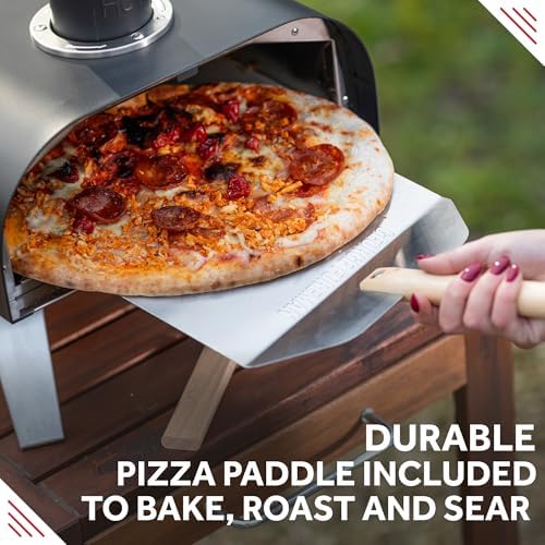 George Foreman 12 Inch Wood Fired Pizza Oven – Portable Smoker with Bag