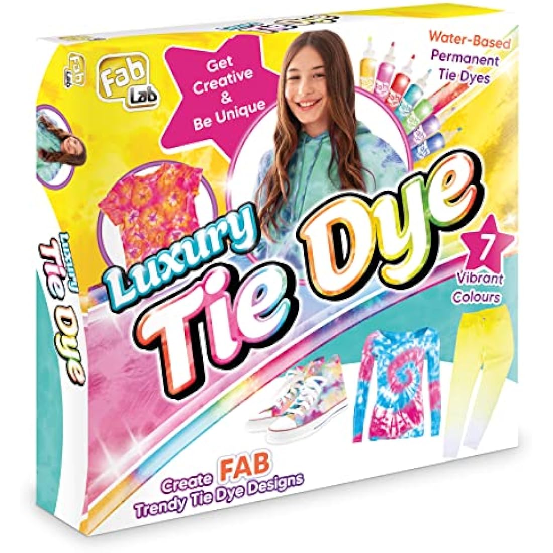 Fab Lab Tie Dye Luxury Kit by  – DIY Creative Craft Set