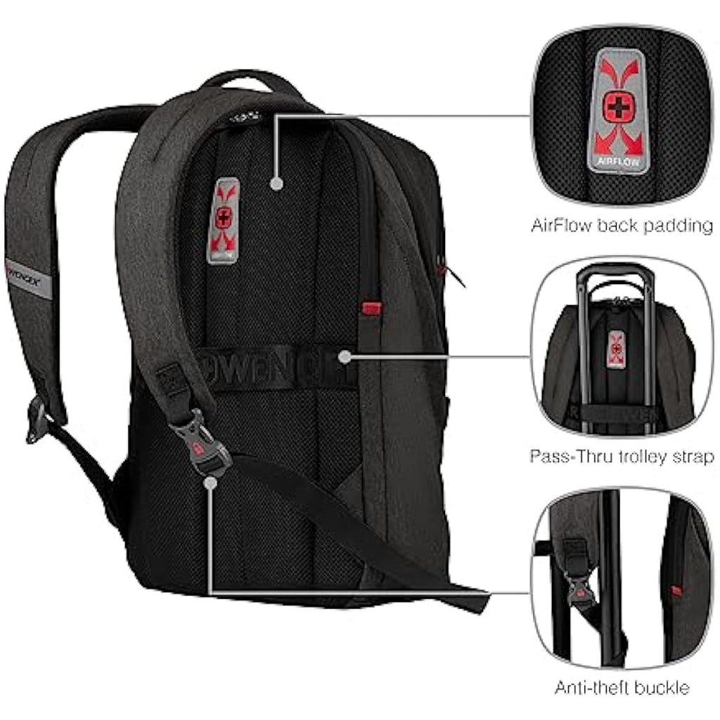 Wenger MX Light 16-Inch Laptop Backpack with Tablet Pocket – Grey