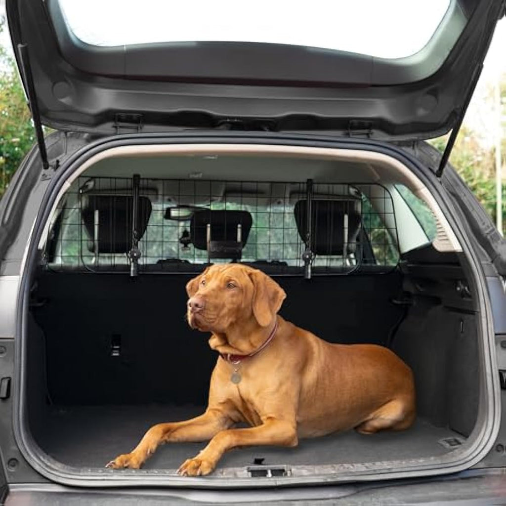 Sakura Adjustable Dog Guard for Cars | Steel Headrest Pet Barrier - Black