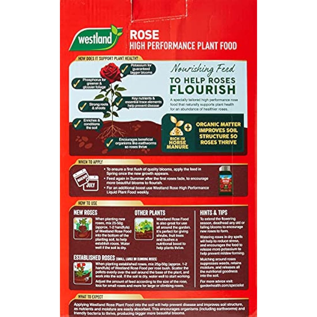 Westland Rose Food with Horse Manure and Plant Stimulant - 3 kg