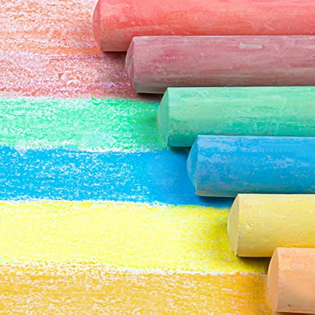 Jolof Store Jumbo Sidewalk Chalk for Kids – 28 Pack 14 Colors Set