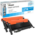 TOPRINT 117A W2070A Compatible Black Toner Cartridge for HP Color Laser - 2 Pack