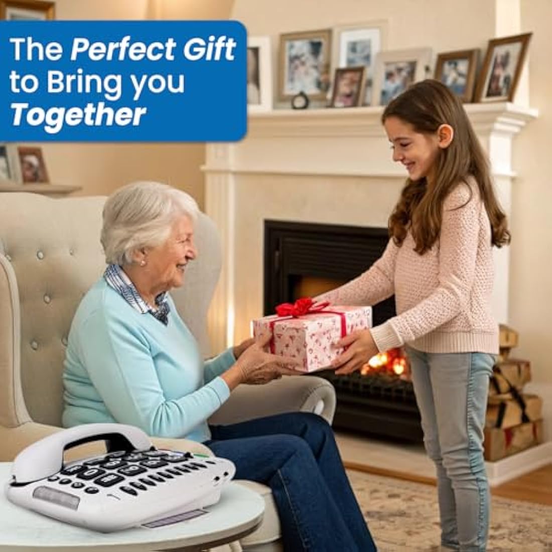 Geemarc CL100 Big Button Senior Phone – Amplified Hearing Aid Compatible