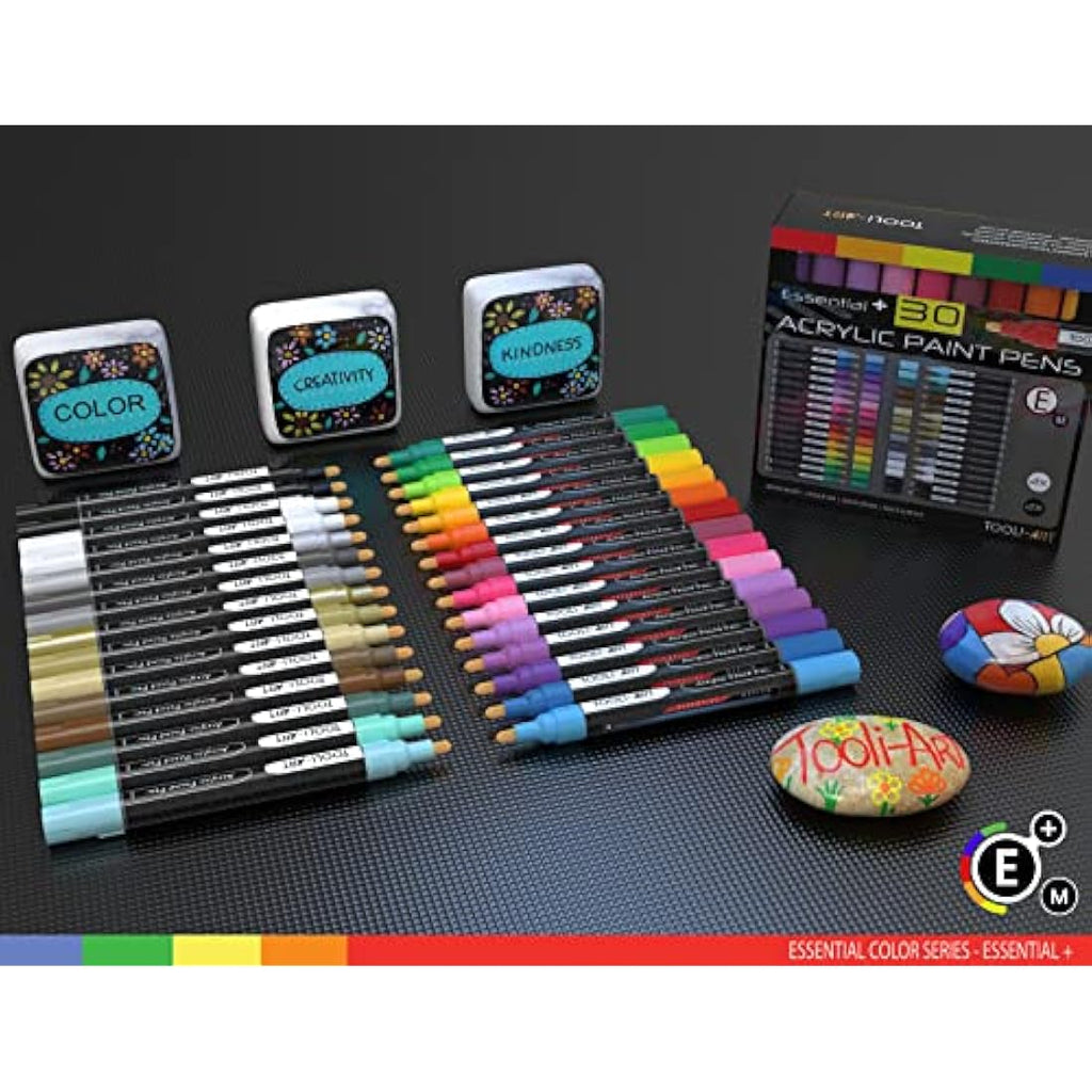 Acrylic Paint Pens – Medium Tip Multi-Surface Markers, 24 Pack
