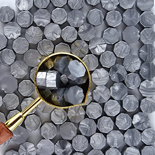 Octagon Sealing Wax Beads Kit - 300 Pcs with Melting Spoon