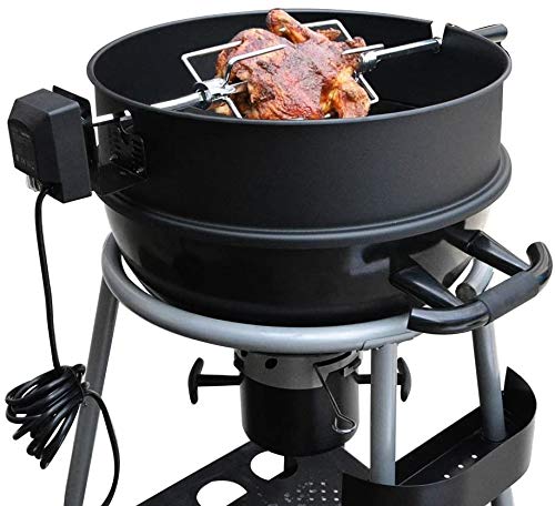 Onlyfire BRK-6025 Rotisserie Ring Kit for 57cm Kettle Grills with Motor