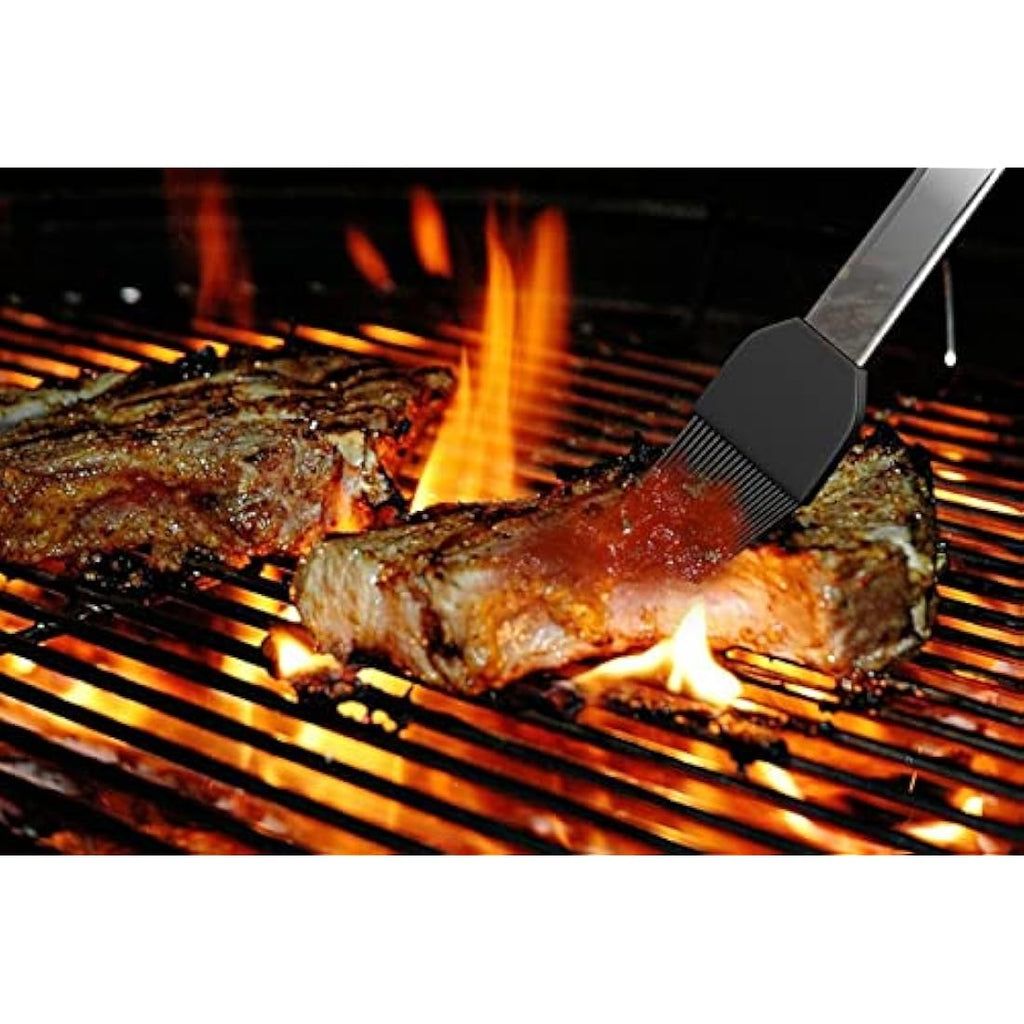 QMQ 5-Piece Stainless Steel BBQ Tool Set with Carrying Case