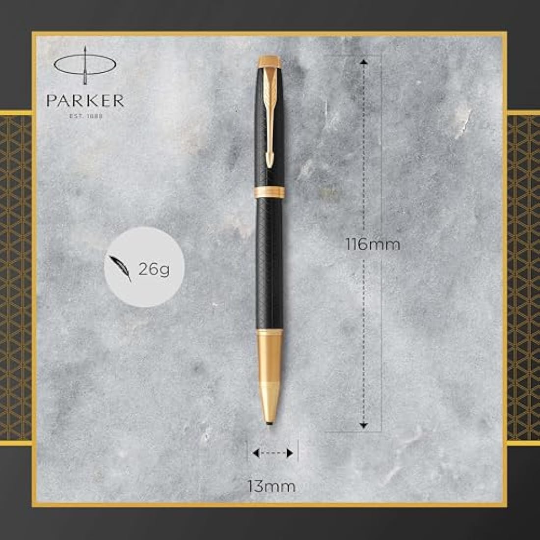 Parker IM Rollerball Pen – Premium Black Fine Point with Gift Box
