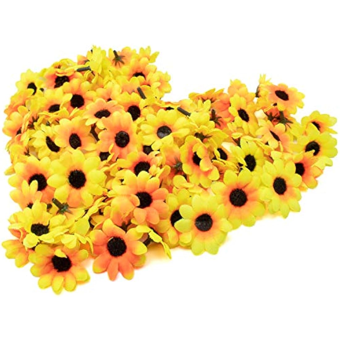 Jolof Store 100pcs Artificial Gerbera Daisy Flower Heads for DIY Crafts