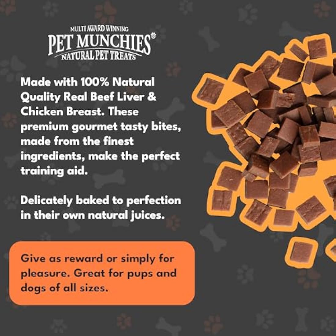 Pet Munchies Liver & Chicken Grain Free Dog Training Treats - 8 x 150g