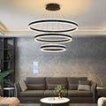 Mikeru 3-Ring LED Pendant Light | Dimmable Modern Chandelier with Remote