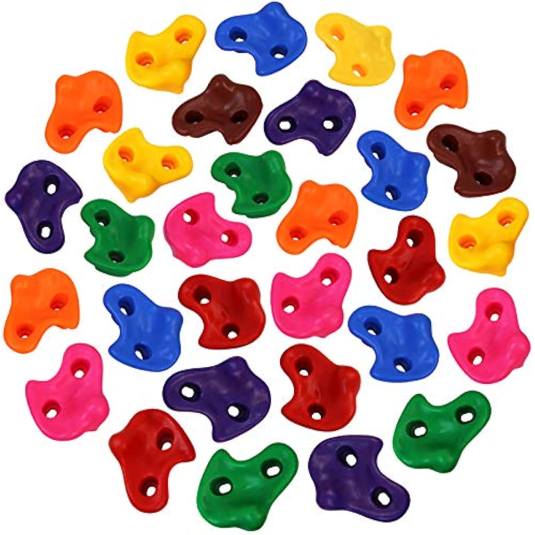 ALPIDEX Children's Climbing Holds - 30 Piece Set with Mounting Material