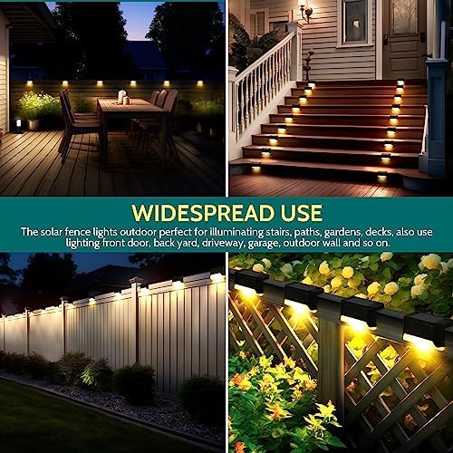 Solpex Solar Deck Lights | 20 Pack Waterproof Outdoor Step & Fence Lamps