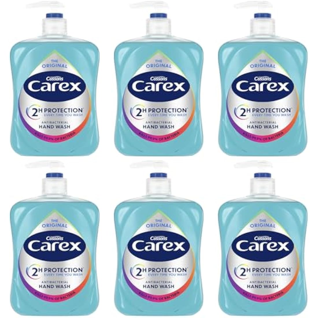 Carex Antibacterial Original Hand Wash – 500ml Bulk Pack of 6