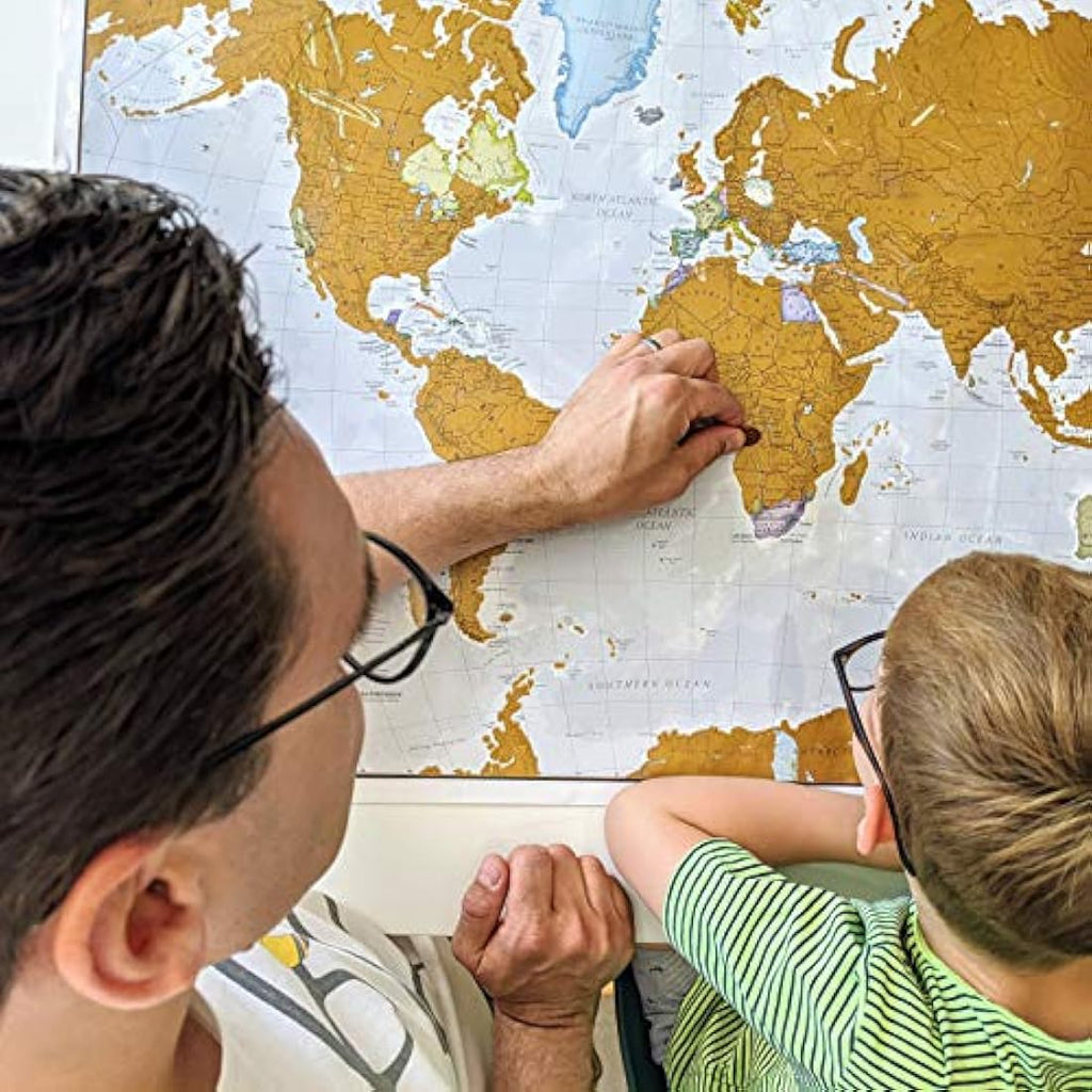 Scratch The World Travel Map – XL Scratch Off World Map Poster with Tube