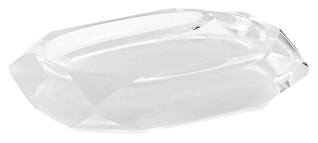 Gedy Chanelle Resin Soap Dish – Modern White Bathroom Accessory