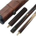 CUESOUL 57" 3/4 Jointed Rosewood Snooker Cue Set with Case | 9.5mm Tip
