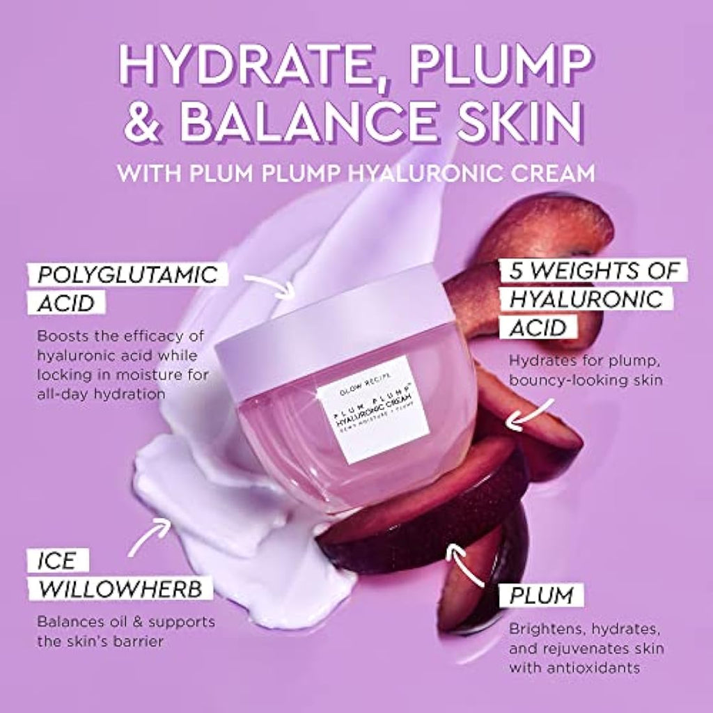 Glow Recipe Plum Plump Hyaluronic Acid Moisturizer – Hydrating Face Cream