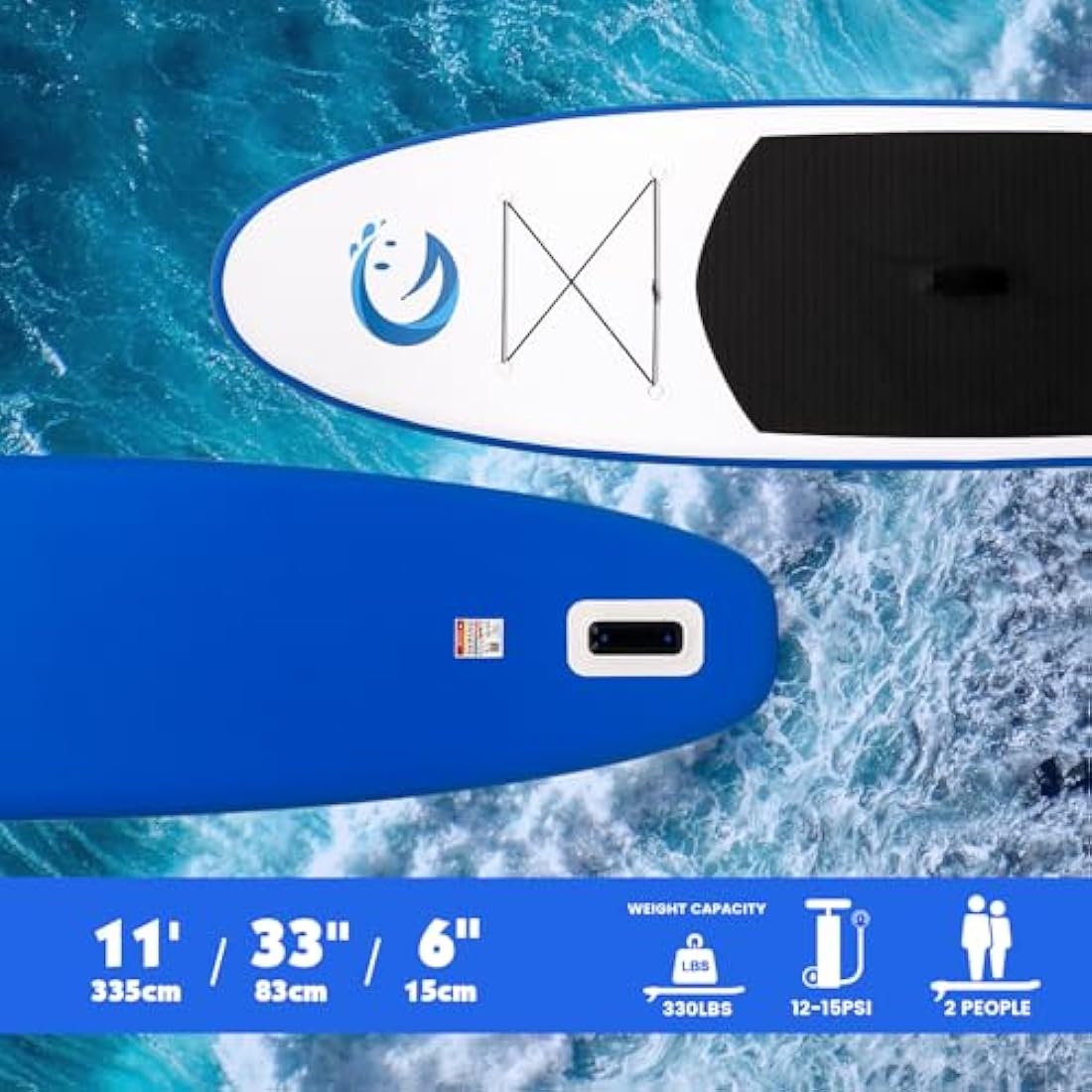 FunWater Inflatable Stand Up Paddle Board – Ultra-Light 11' ISUP Kit