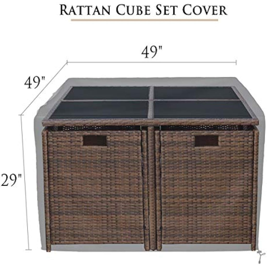 Jolof Store Garden Furniture Cover | 420D Heavy Duty Waterproof – Black