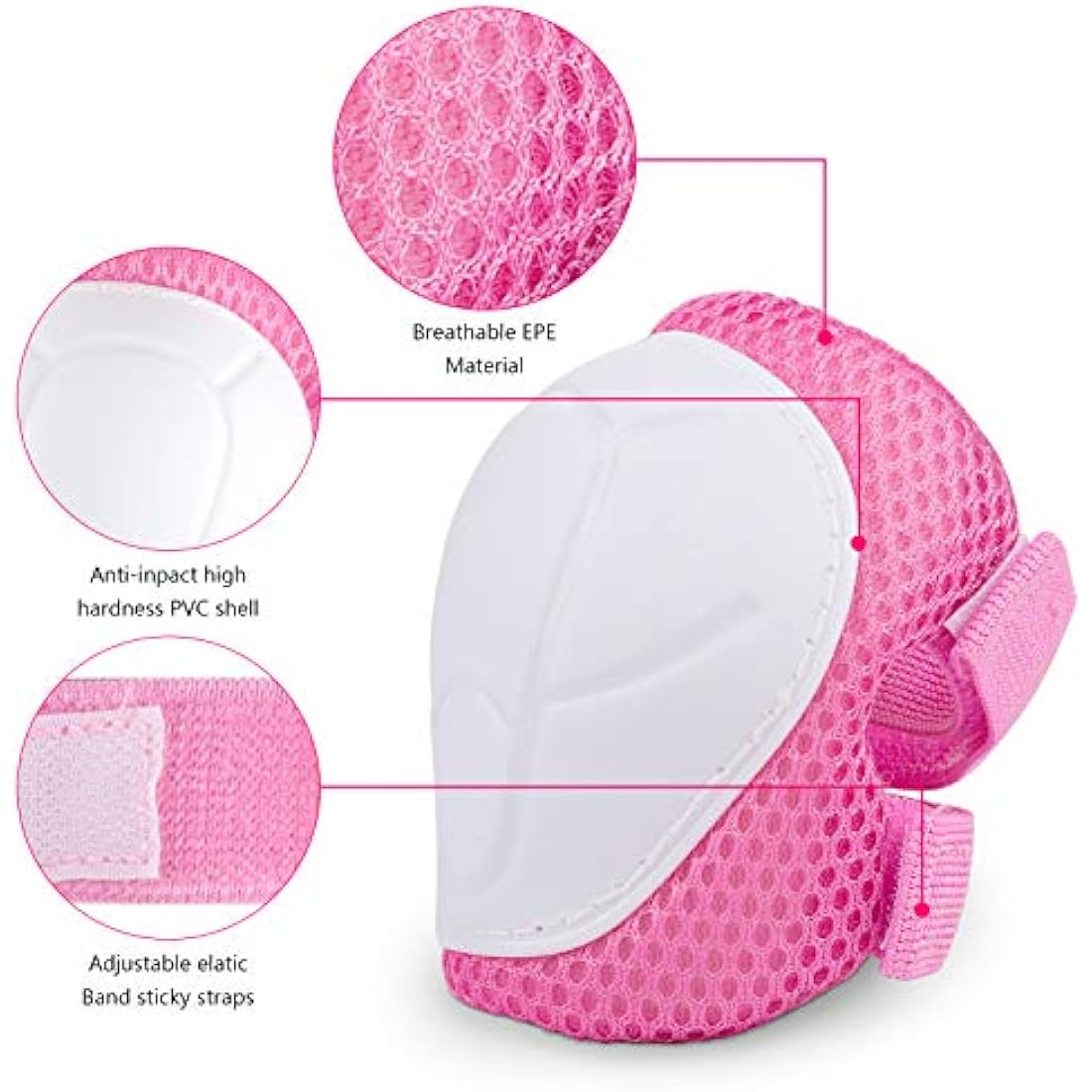 Kids Bike Helmet and Knee Pads Set | 7-in-1 Protective Gear