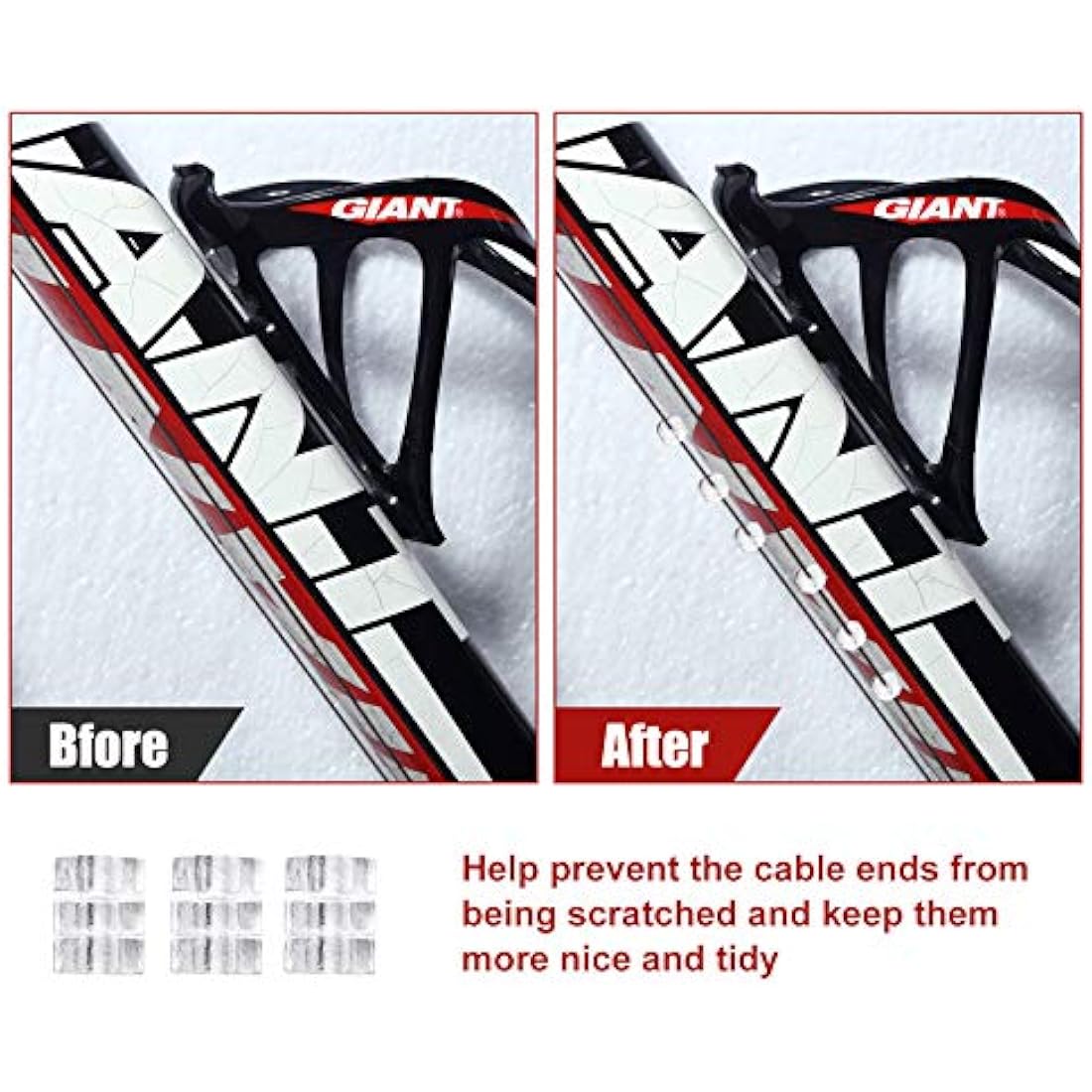 Bike Brake & Gear Shifter Cable Kit – Universal PVC Black