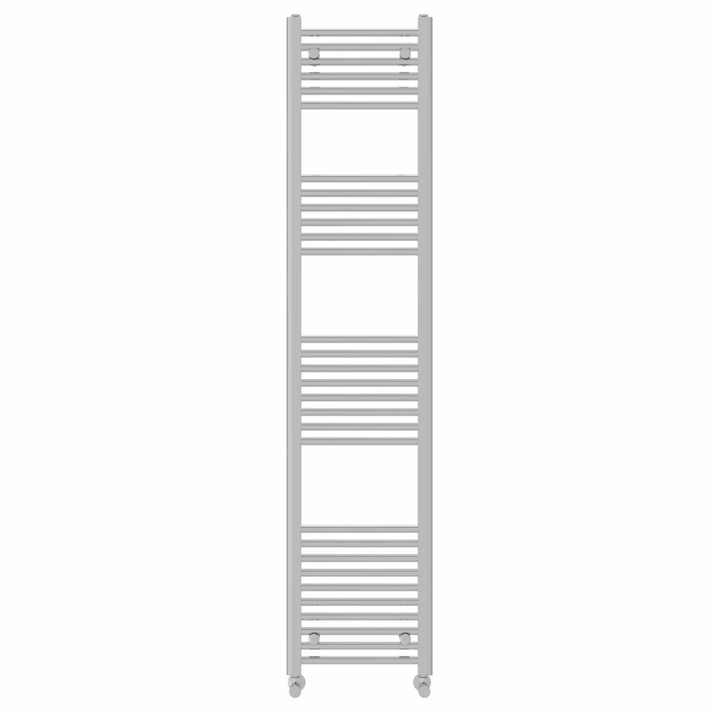 NRG Straight Chrome Bathroom Heated Towel Rail Radiator 1800x400mm - image 2