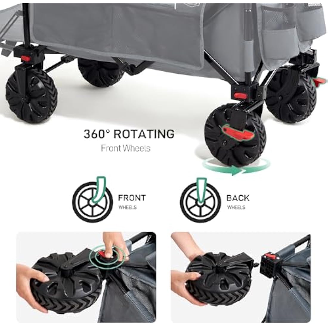 Timber Ridge 300L Folding Festival Trolley | 135kg Heavy Duty Wagon