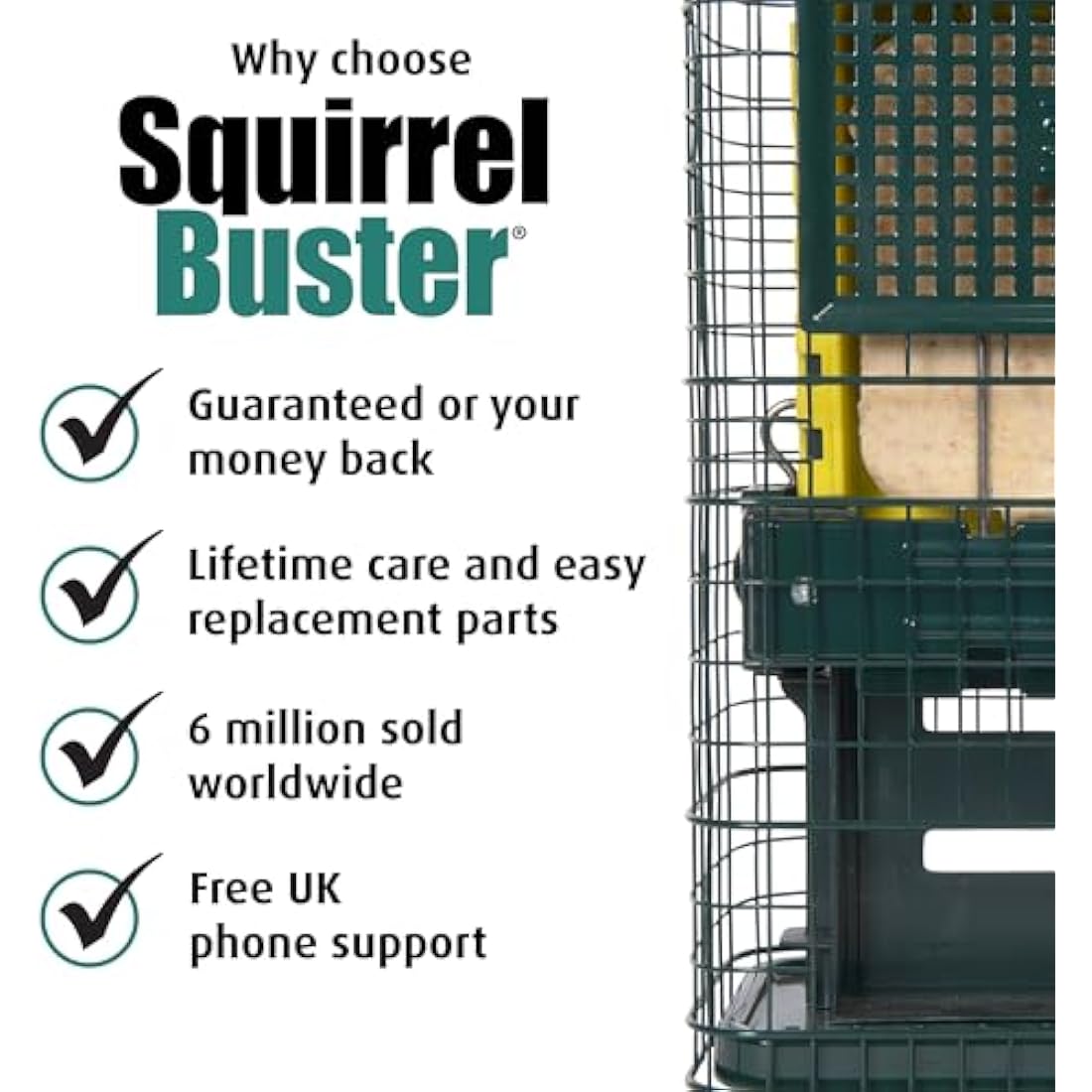 Jacobi Jayne Squirrel Buster Suet Feeder – Metal Squirrel Proof Design
