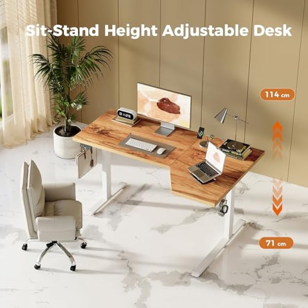 Agilestic L-Shaped Electric Standing Desk | 140cm Height Adjustable