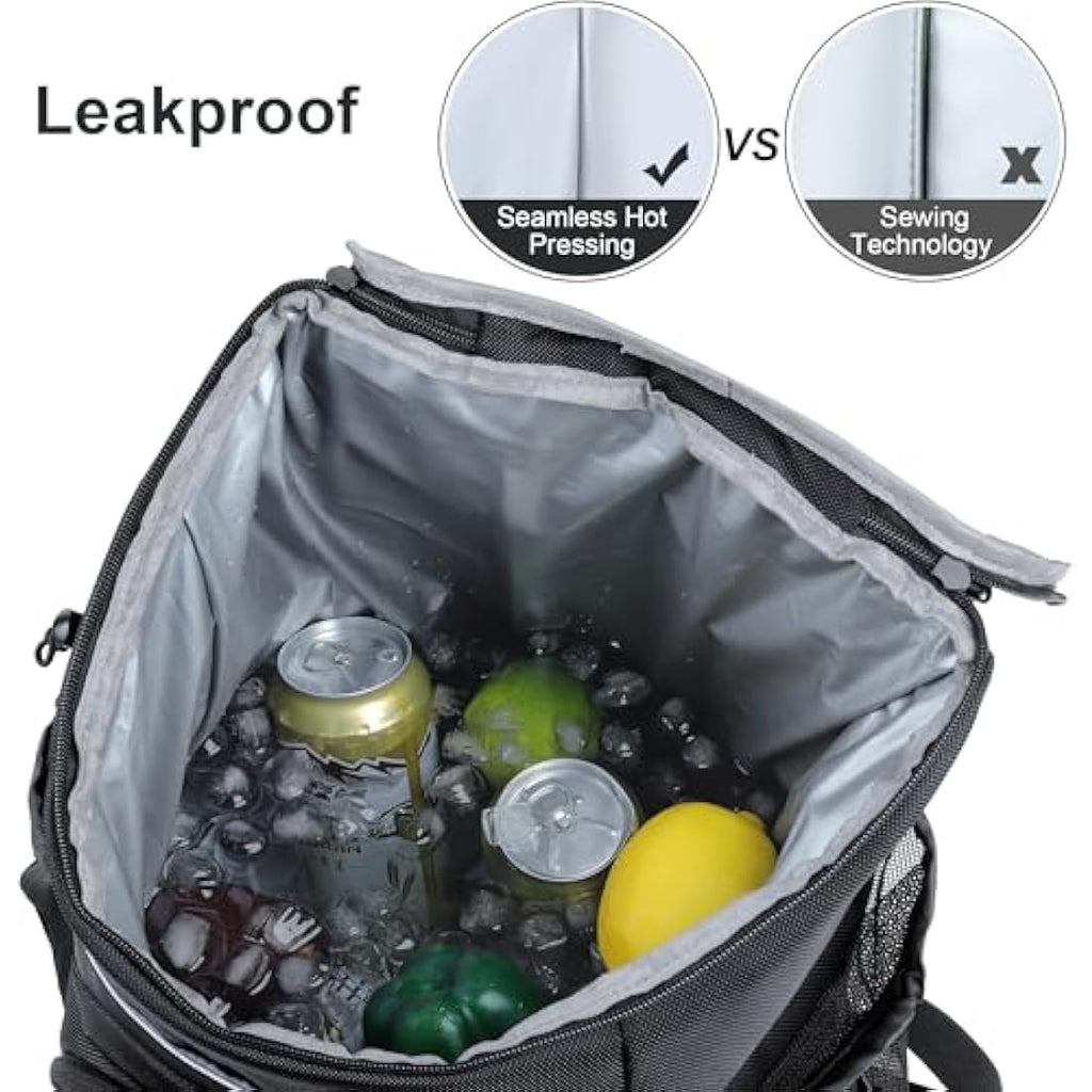 Outplea 30L Cooler Backpack | 36-Can Insulated Leak Proof Soft Bag
