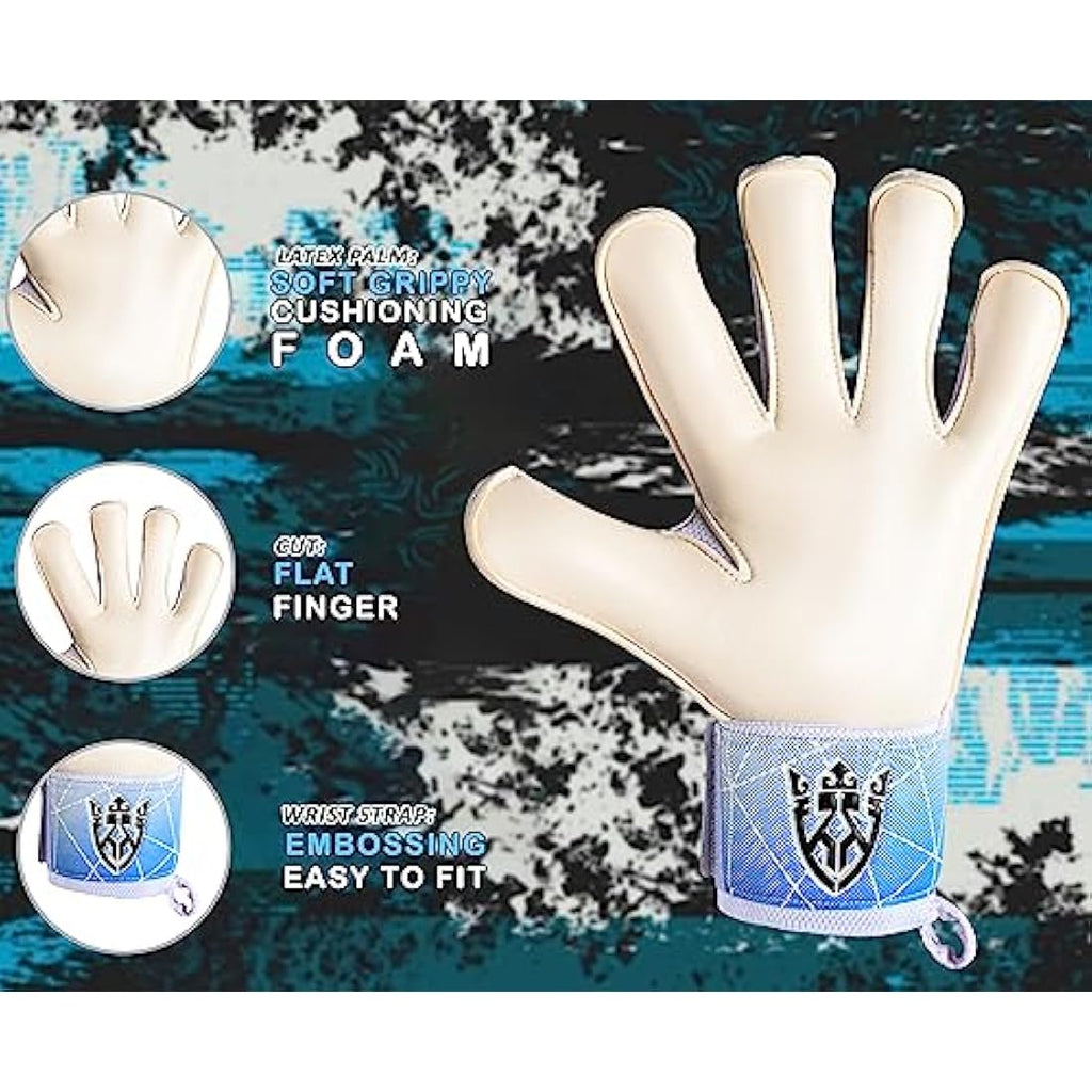 Keeperking Goalkeeper Gloves – Latex Grip with Finger Protection