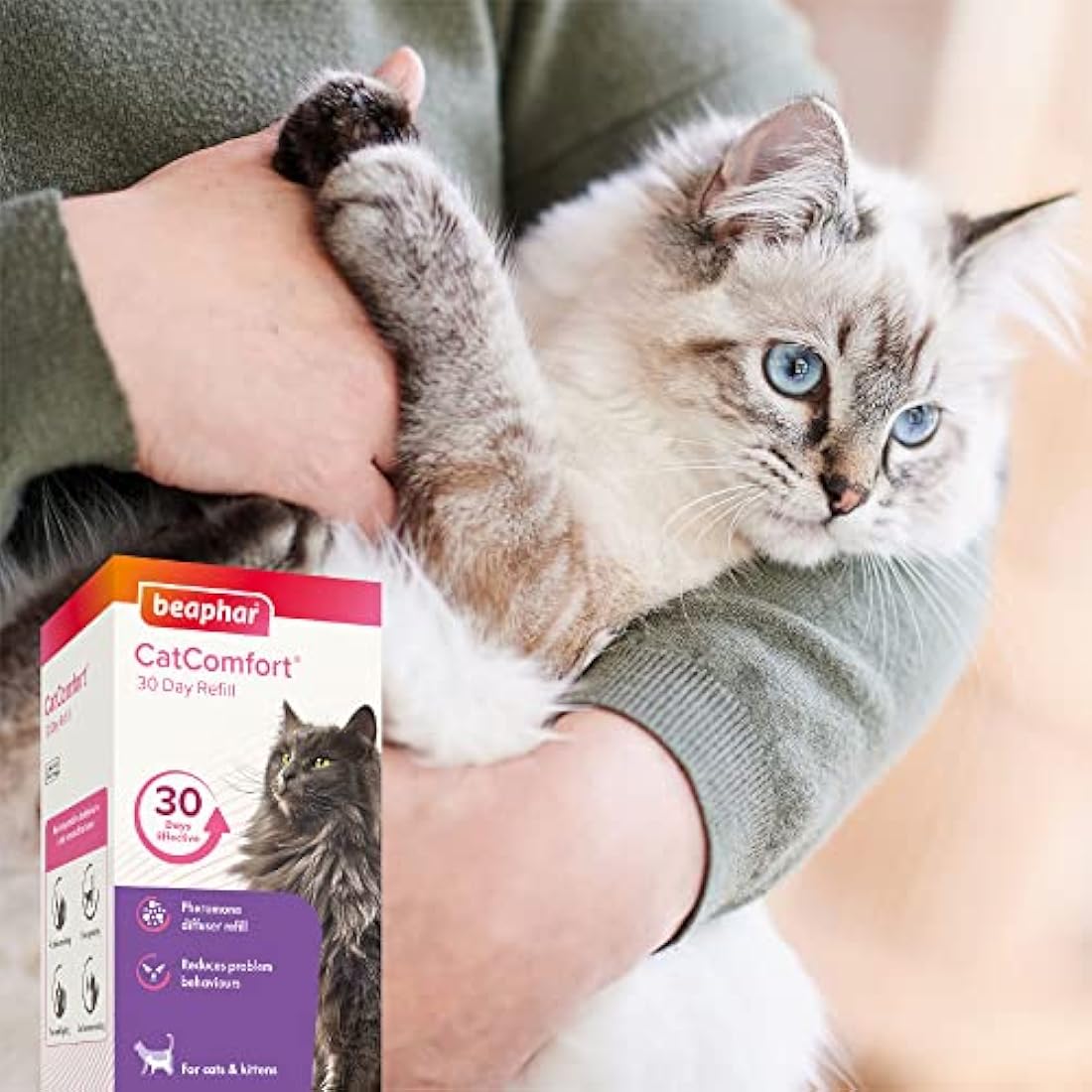 Beaphar CatComfort Calming Diffuser Refill | Pheromone Anxiety Relief