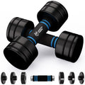 Northdeer Adjustable Steel Dumbbells | 2.5kg Black Set with Foam Handles