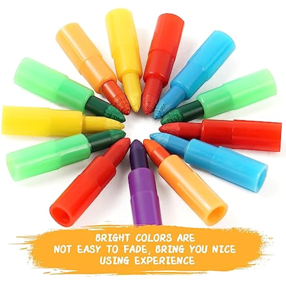 Vicloon Rainbow Stacking Crayons – 30PCS Swop Point Pencils for Kids