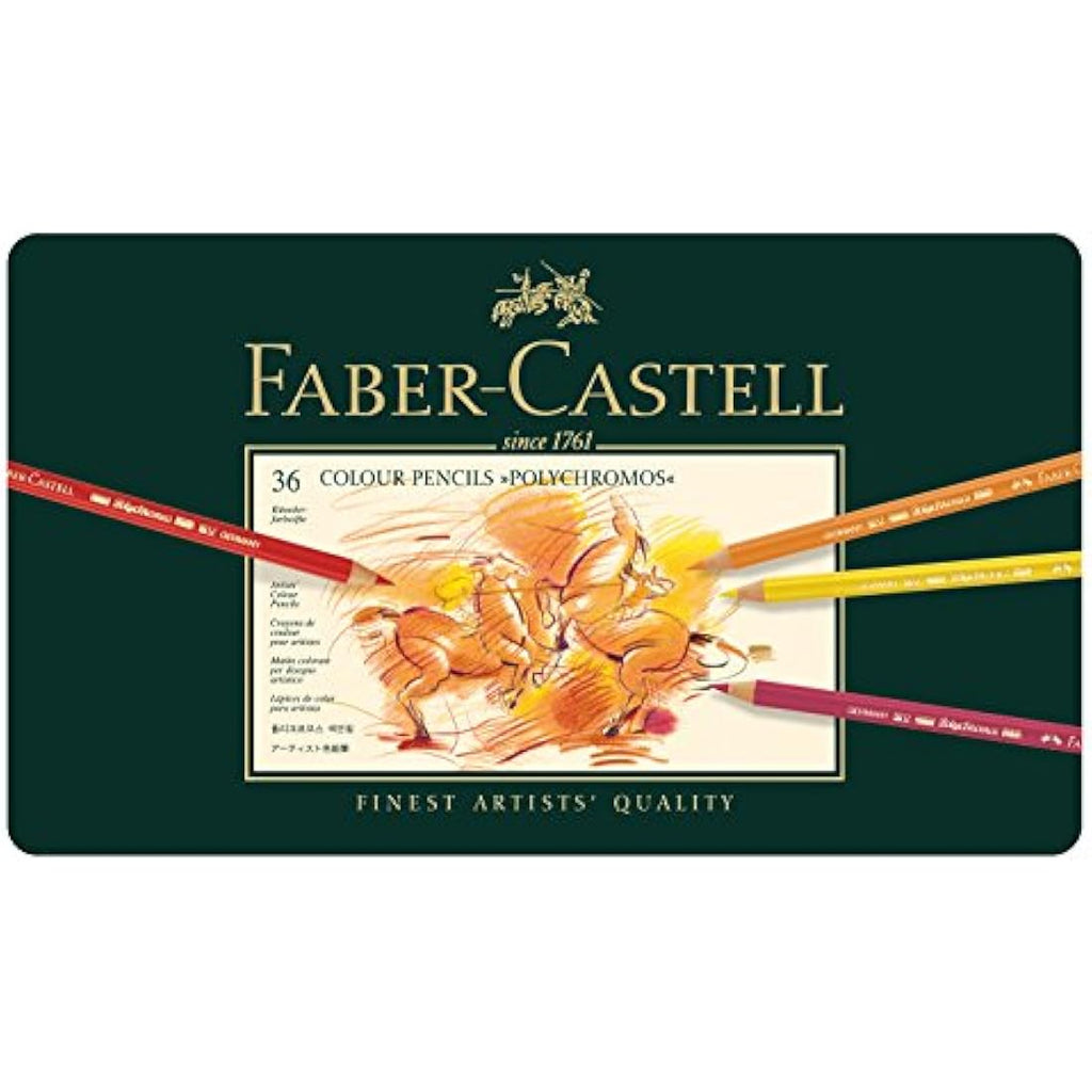 Faber-Castell Polychromos Coloured Pencils & Pitt Graphite Set - 36pc