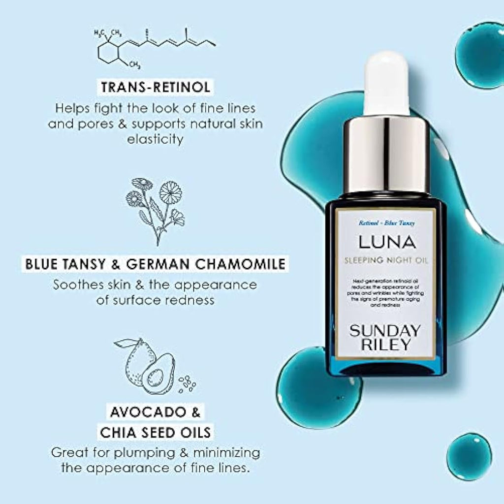 Sunday Riley Luna Sleeping Night Oil – Retinoid Anti-Aging Treatment