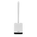 TATAY Silicone Toilet Brush – Wall Mounted TPE Head with NanoFix – White