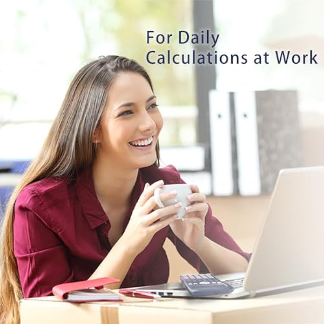 WECKEW Scientific Calculator – 240 Functions & 2-Line LCD – Navy Blue
