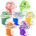 Jolof Store 7-Pack Rainbow Butter Slime Kit | Scented Sensory Toy