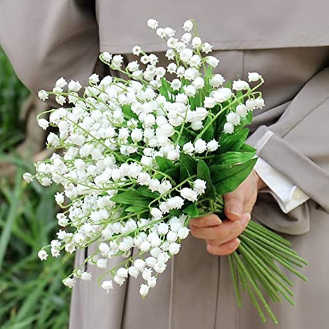 Jolof Store Lily of the Valley Artificial Flowers – 12Pcs UV Resistant White