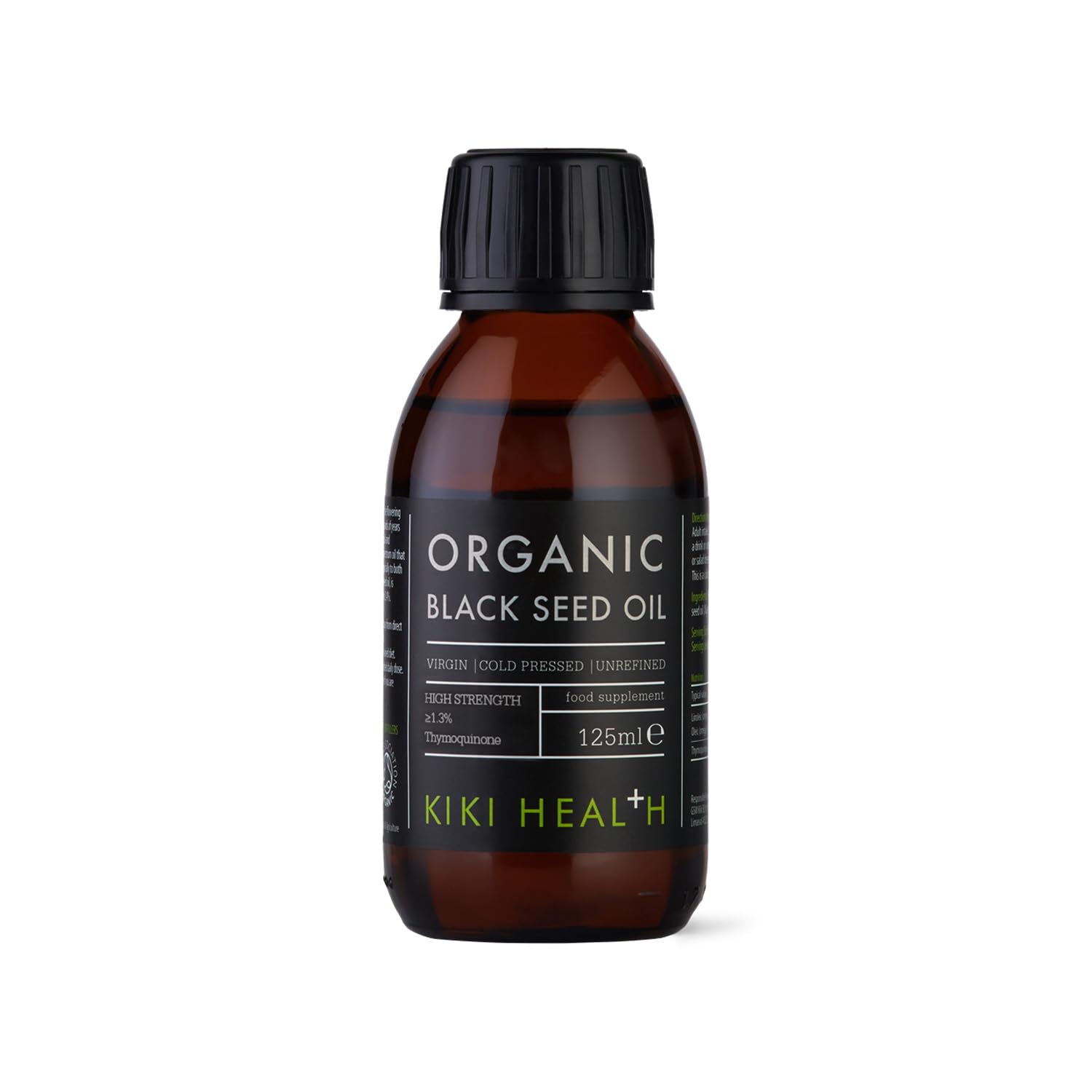 KIKI Health Organic Black Seed Oil | Cold Pressed | 125ml Supplement