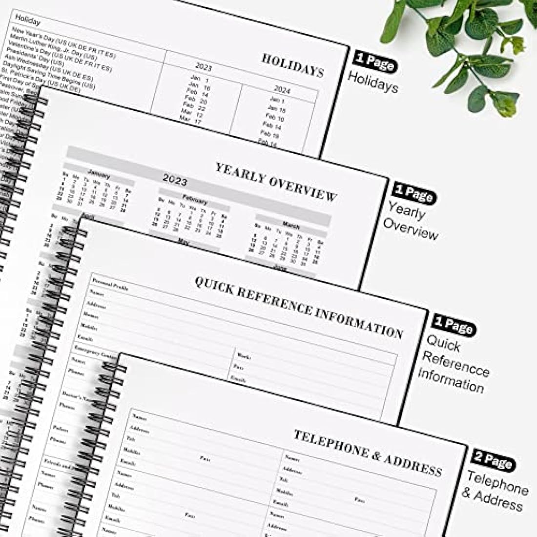 Undated Daily Planner – 8.5x11 Hourly Schedule & ADHD Organizer