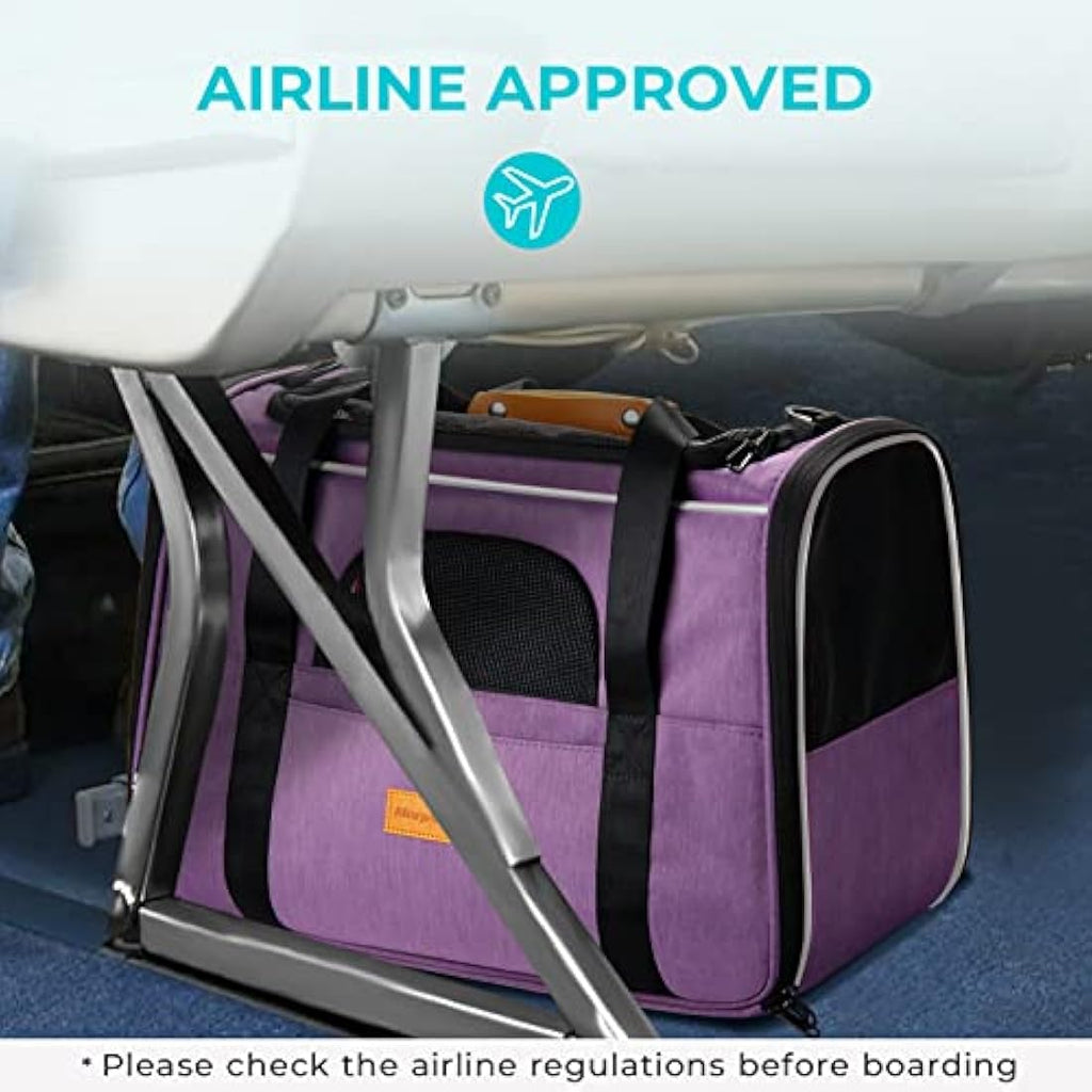 Morpilot Breathable Mesh Pet Carrier – Portable Travel Bag for Small Animals