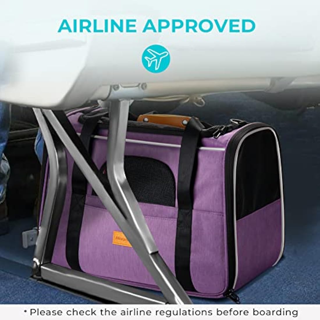 Morpilot Breathable Mesh Pet Carrier – Portable Travel Bag for Small Animals
